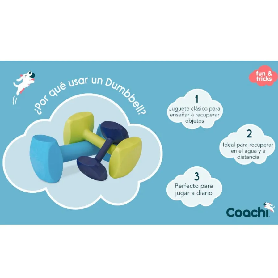 Company Of Animals Coachi pesa de juguete amarilla para perros medianos New