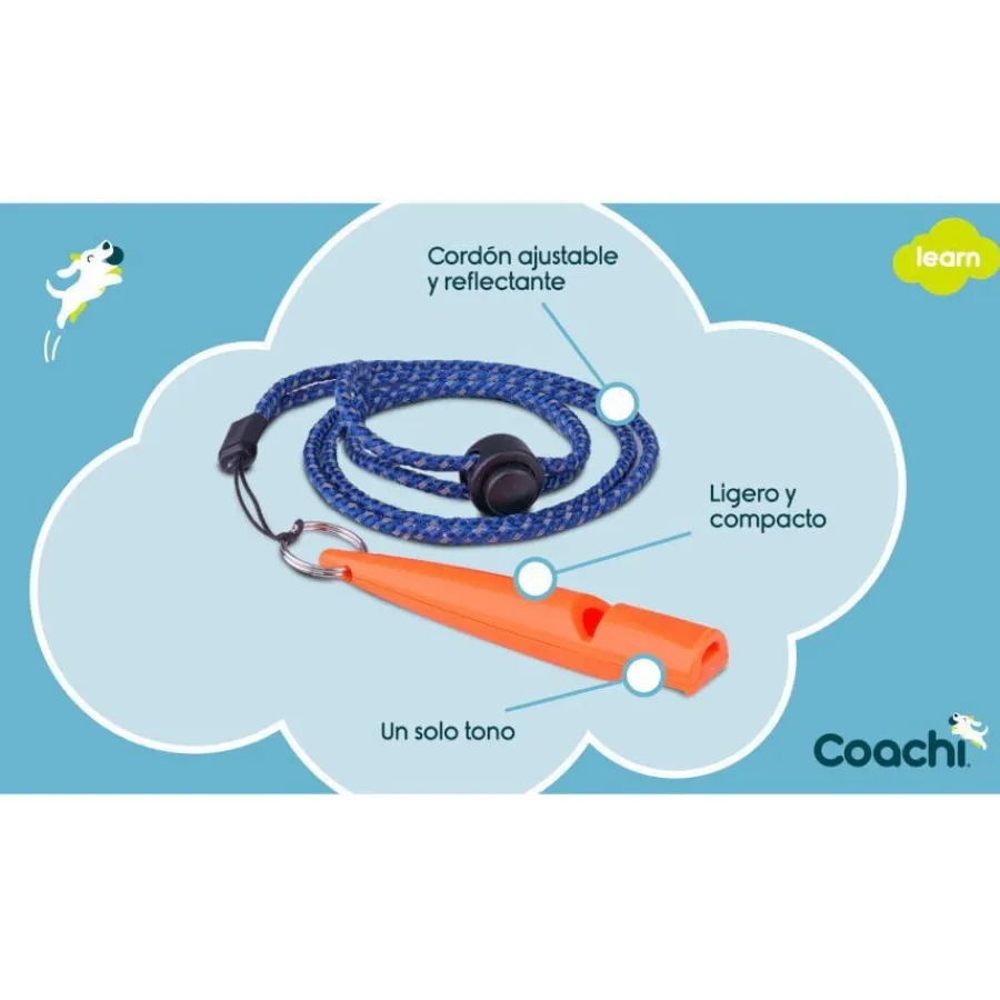 Company Of Animals Coachi silbato de adiestramiento azul para perros