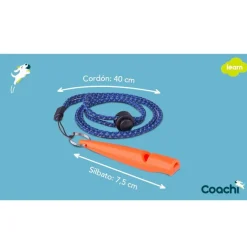 Company Of Animals Coachi silbato de adiestramiento azul para perros