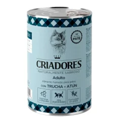 Criadores Adulto con Trucha y Atún lata para gatos Discount