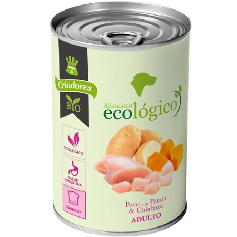 Criadores Adulto Ecológico Pavo y Patata lata para perros New