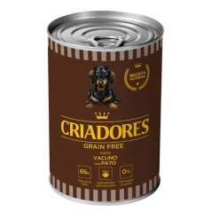 Criadores Adulto Grain Free Ternera y Pato lata para perros Hot