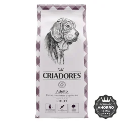 Criadores Adulto Light pienso para perros de raza grande y mediana Outlet