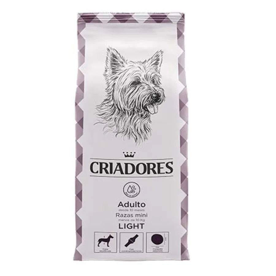 Criadores Adulto Light pienso para perros de raza mini Best