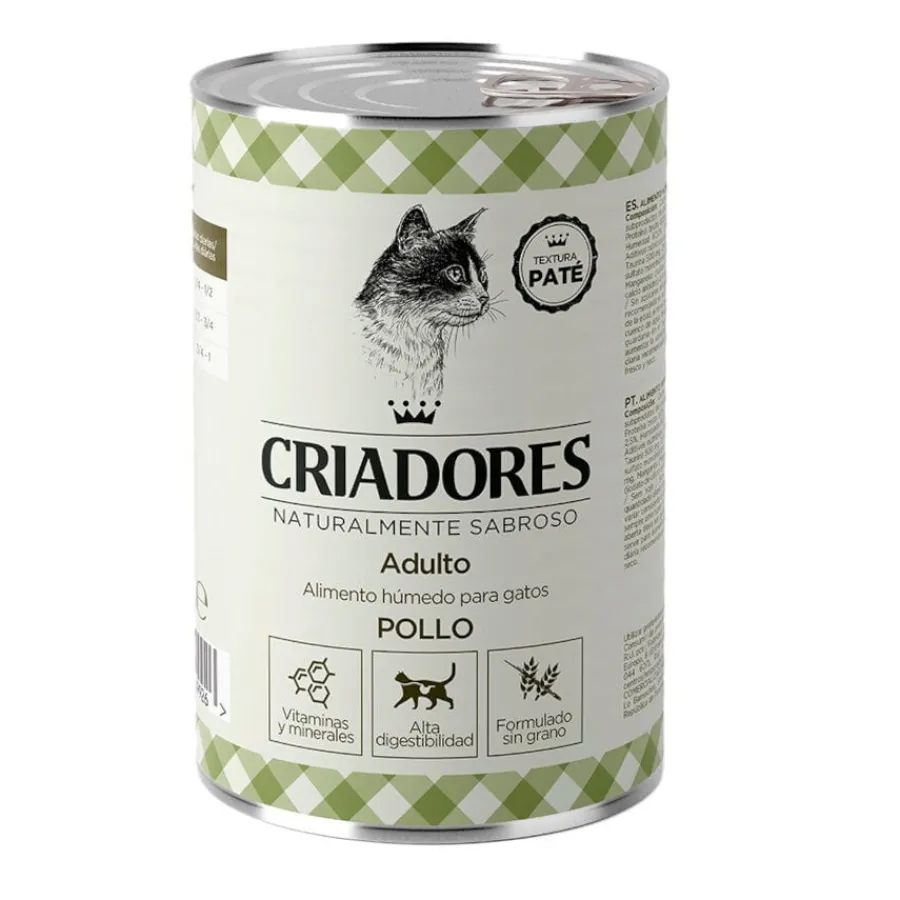 Criadores Adulto Pollo Lata para Gatos Clearance