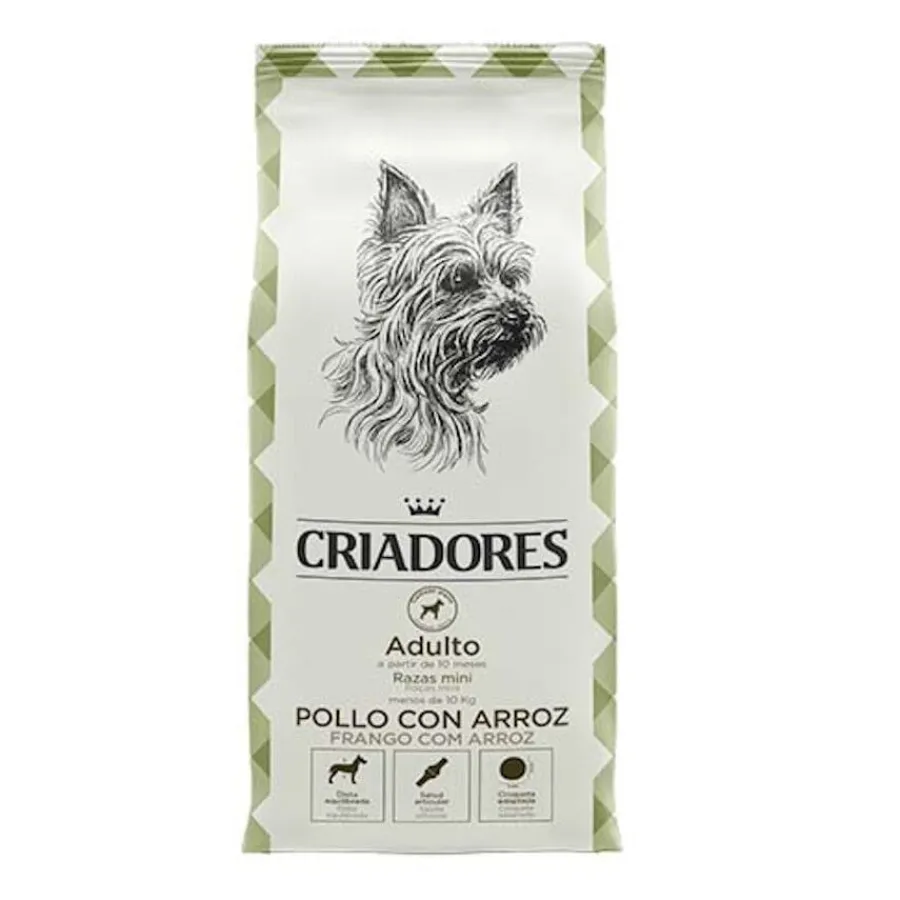Criadores Adulto Pollo y Arroz pienso para perros de razas mini Discount