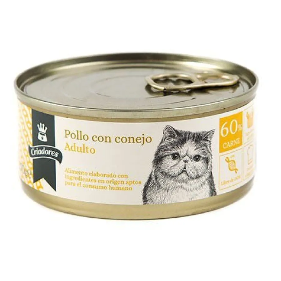Criadores Adulto Pollo y Conejo lata para gatos Best