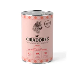 Criadores Adulto Pollo y Salmón lata para perros Hot