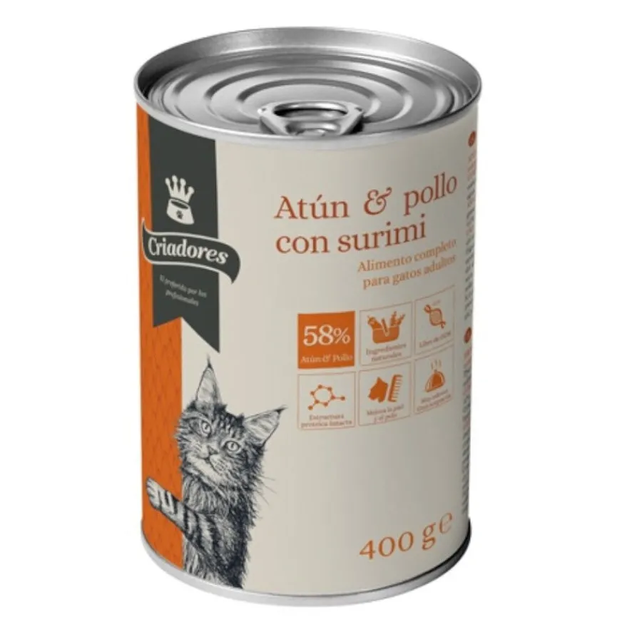 Criadores Adultos Atún y Pollo lata para gatos Clearance