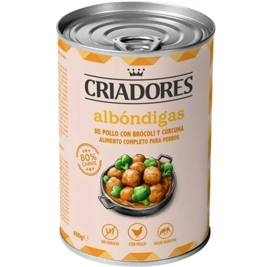 Criadores Albóndigas Pollo lata para perros New