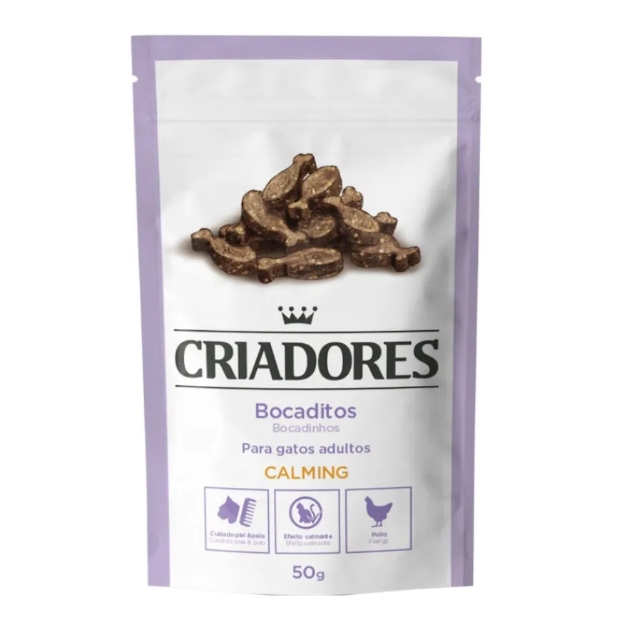 Criadores Bocaditos Calming de Pollo snack para gatos Sale