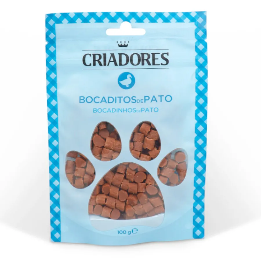 Criadores Bocaditos de Pato snack para perros
