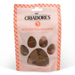 Criadores Bocaditos de Salmón snack para perros Hot