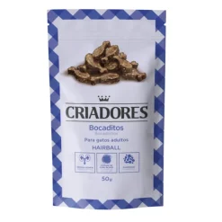 Criadores Bocaditos Hairball snack de Pavo para gatos Hot