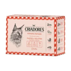 Criadores Carne y Pescado en Gelatina sobre para gatos Hot