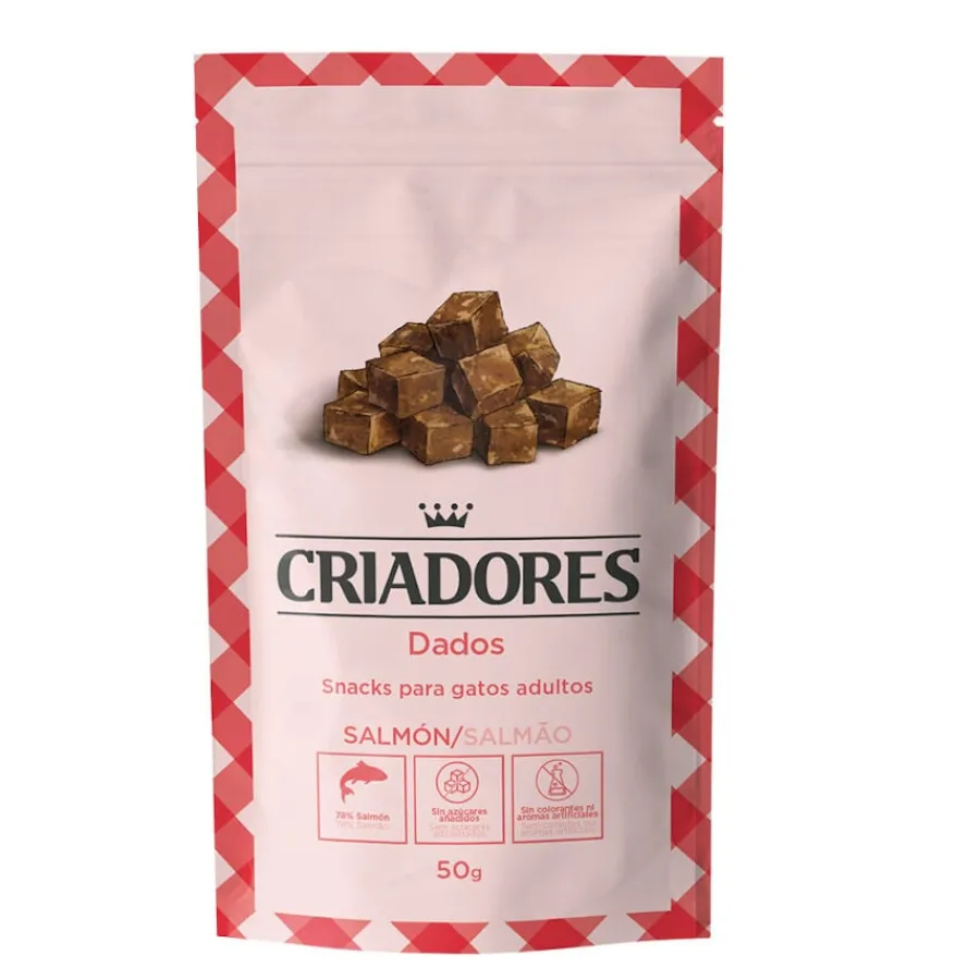 Criadores Dados Piccolinis de Salmón para gatos