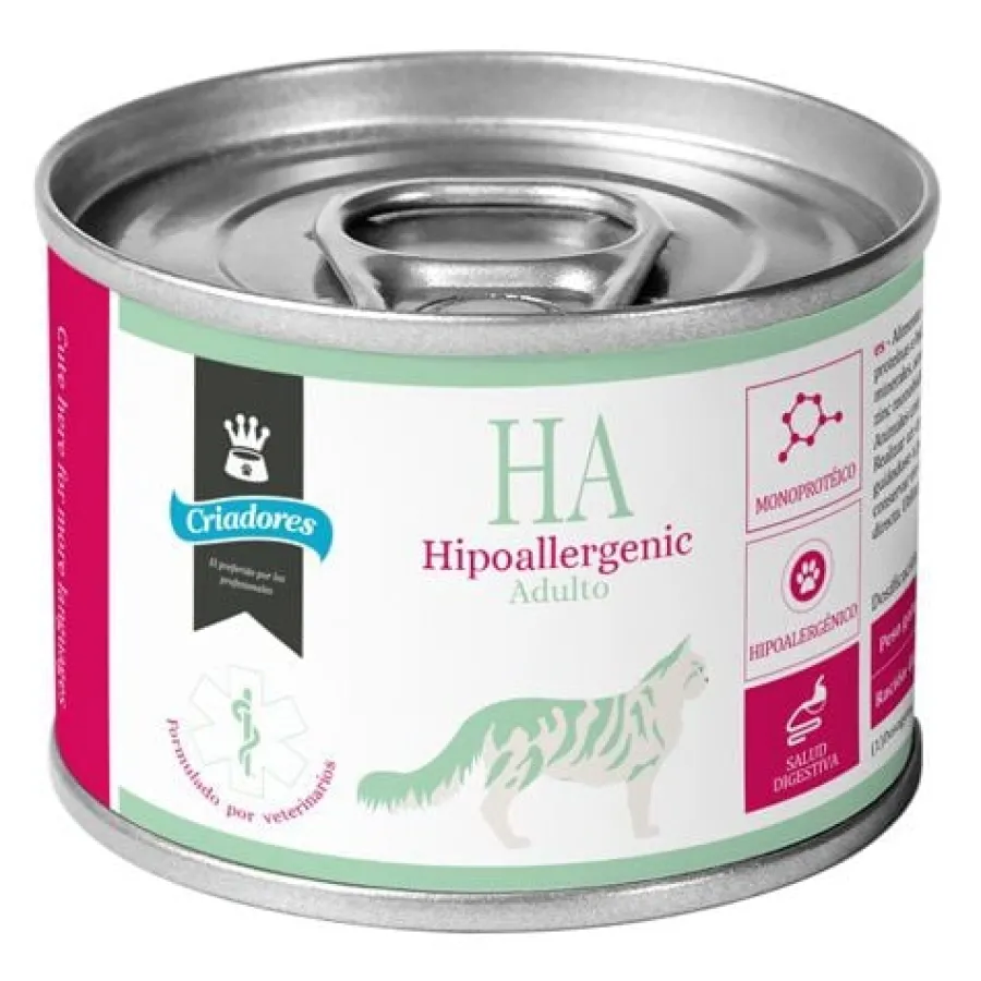 Criadores Dietetic Adulto Hypoallergenic lata para gatos New