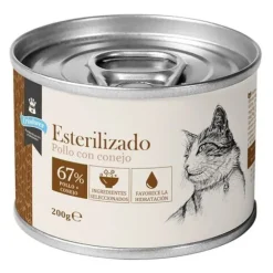 Criadores Esterilizado Paté Pollo y Conejo lata para gatos Outlet