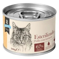 Criadores Esterilizado Paté Pollo y Ternera lata para gatos Outlet
