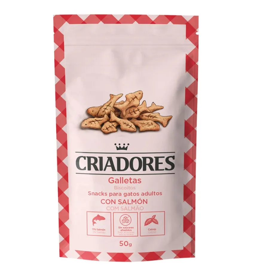 Criadores Galletas Piccolinis de Salmón y Catnip para gatos Best