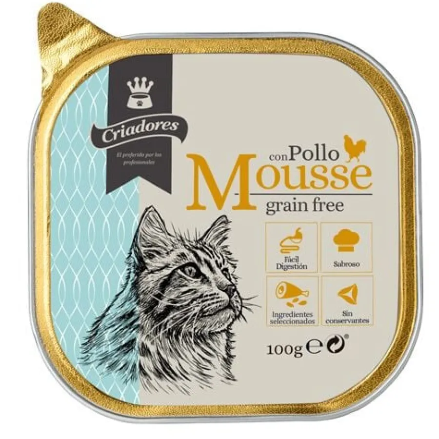 Criadores Grain Free Mousse de Pollo tarrina para gatos Discount