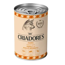 Criadores Jabalí con Pollo y Boniato lata para perros Discount