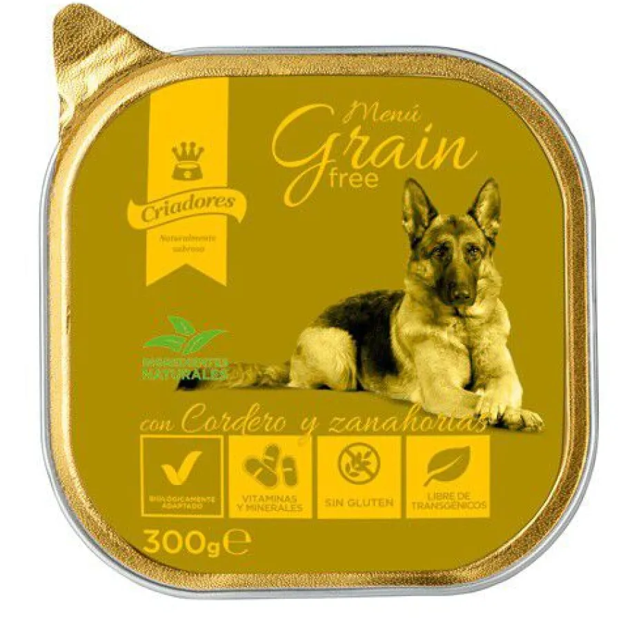 Criadores Menú Grain Free Cordero y Zanahoria tarrina para perros Discount