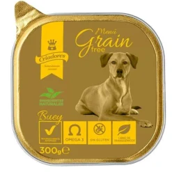 Criadores Menú Grain Free Buey tarrina para perros