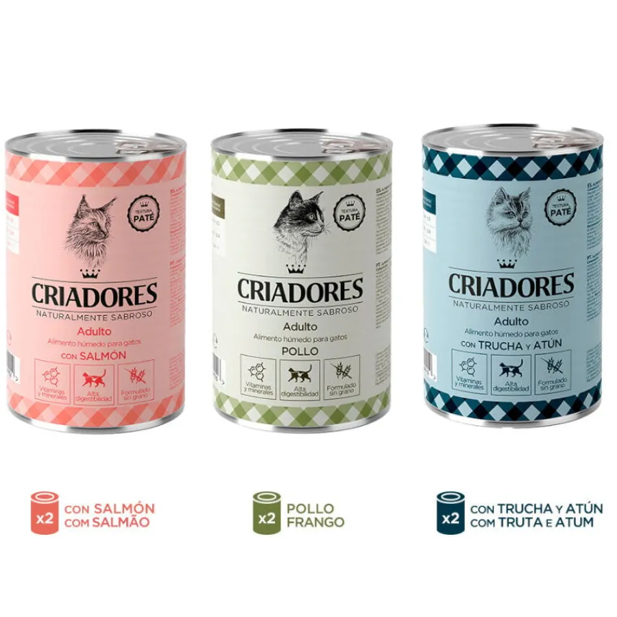 Criadores Multipack de Pollo y Pescado en lata para gatos