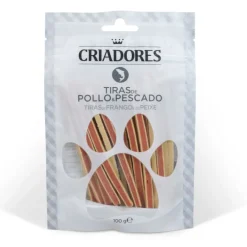 Criadores Tiras de Pollo y Pescado snack para perros