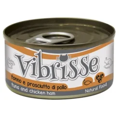 Croci Vibrisse Atún y Jamón de Pollo lata para gatos Best
