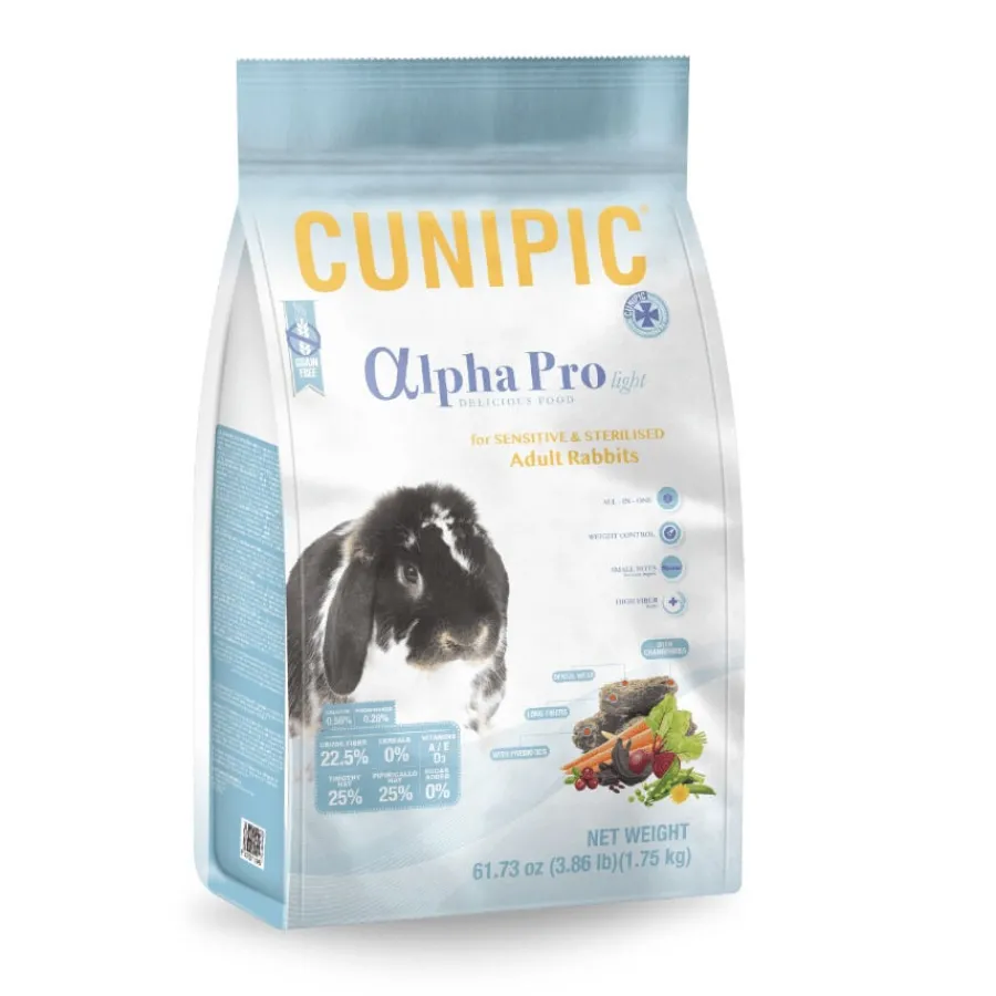 Cunipic Adult Alpha Pro Light & Sterilized pienso para conejos Best