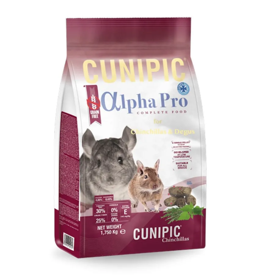 Cunipic Alpha Pro Grain Free comida para chinchillas Online