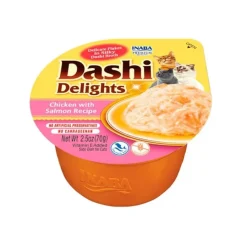 Dashi Delights Snack Cremoso Pollo y Salmón tarrina para gatos Best