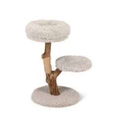 Designed by Lotte Zora Mueble Rascador de Madera Gris para gatos Best