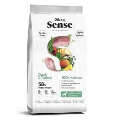 Dibaq Senior Sense Free Light Pato y Pavo pienso para perros Best