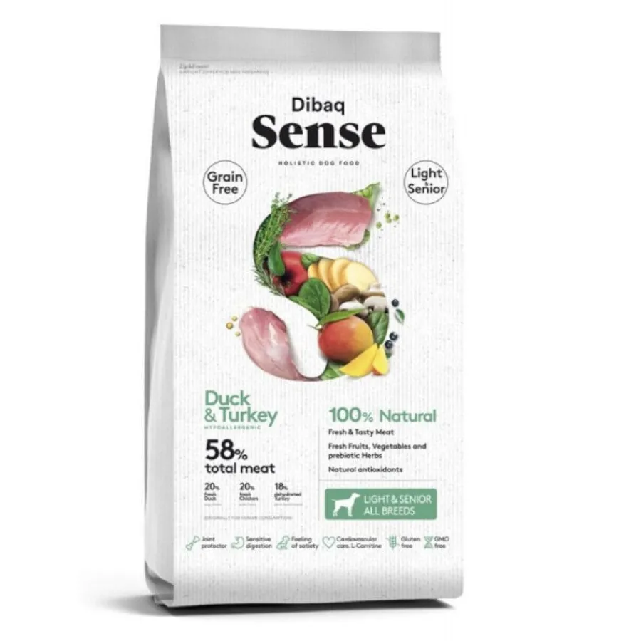 Dibaq Senior Sense Free Light Pato y Pavo pienso para perros Best