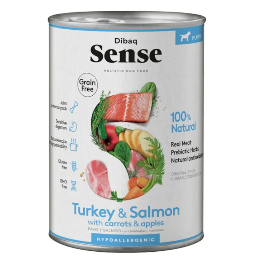 Dibaq Sense Grain Free Puppy Pavo & Salmón lata para perros Sale