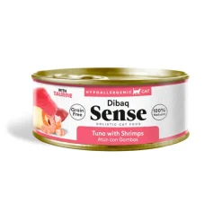 Dibaq Sense Grain Free Sterilized Adult Atún con Gambas lata para gatos Sale