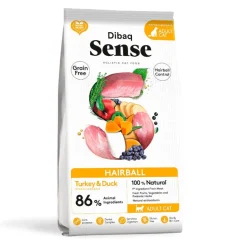 Dibaq Sense Hairball Grain Free Adult Pavo y Pato pienso para gatos Hot