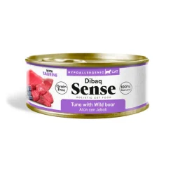 Dibaq Sense Hypoallergenic Grain Free Atún y Jabalí lata para gatos New