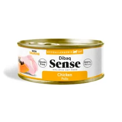 Dibaq Sense Hypoallergenic Grain Free Pollo con Papaya lata para gatos Sale