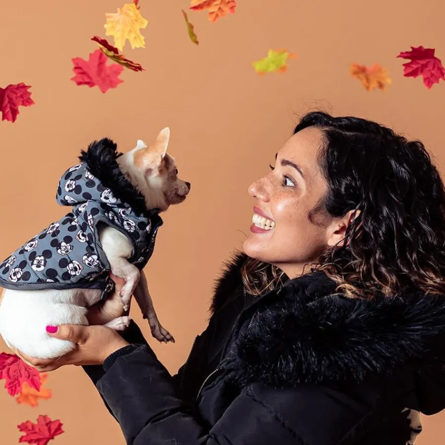 Disney Mickey Mouse Abrigo Gris con Estampado para perros Discount