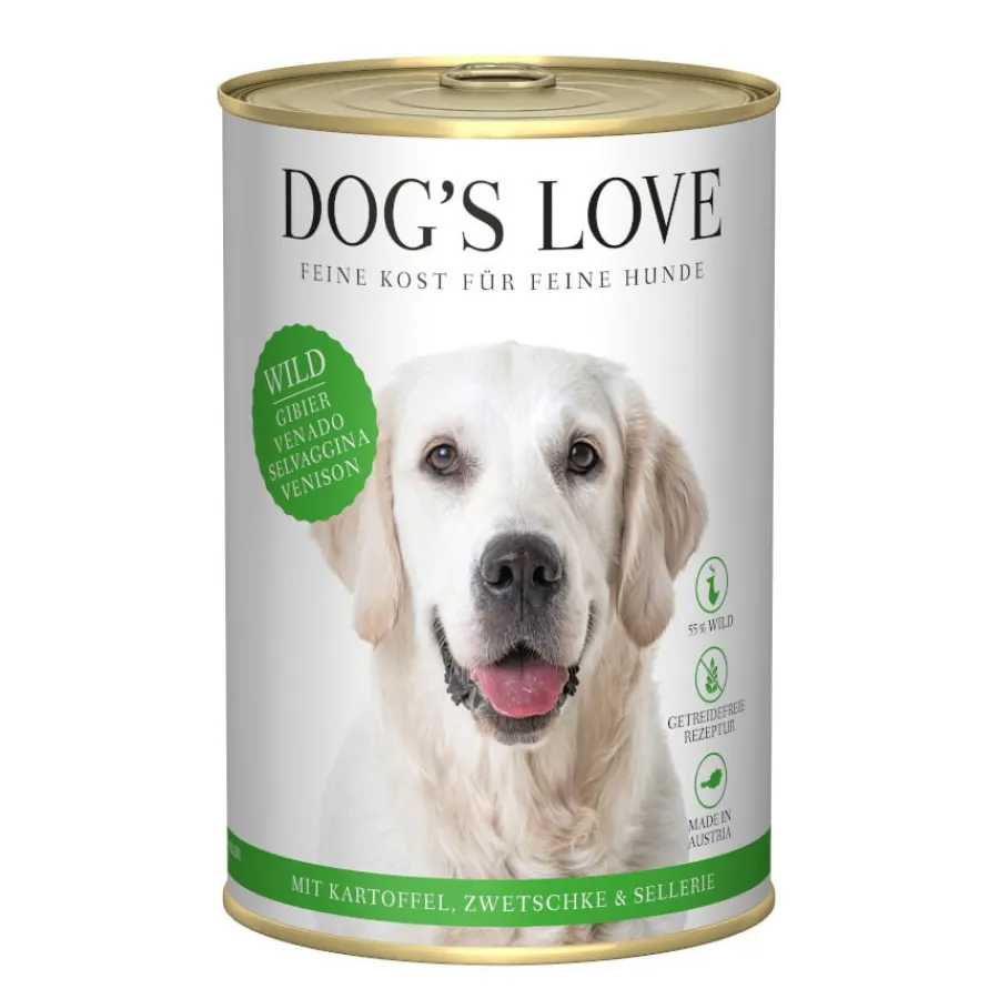 Dog's Love Adulto Venado lata para perros