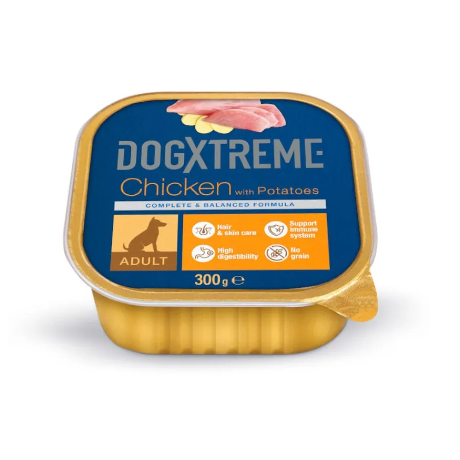 Dogxtreme Adult Pollo y Patatas tarrina para perros