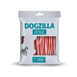 Dogzilla Láminas de pollo y pescado para perros Clearance