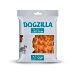 Dogzilla Palitos con pollo y zanahoria para perros Hot