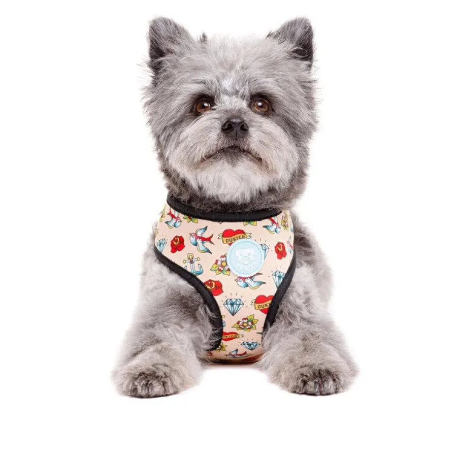 Dukier Arnés Reversible Estampado Tattoo para perros Hot