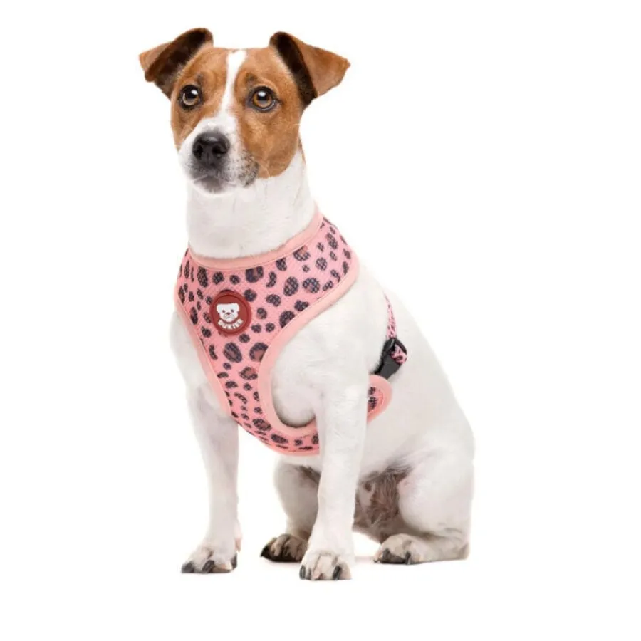 Dukier Arnés Reversible Estampado Leopardo para perros Discount