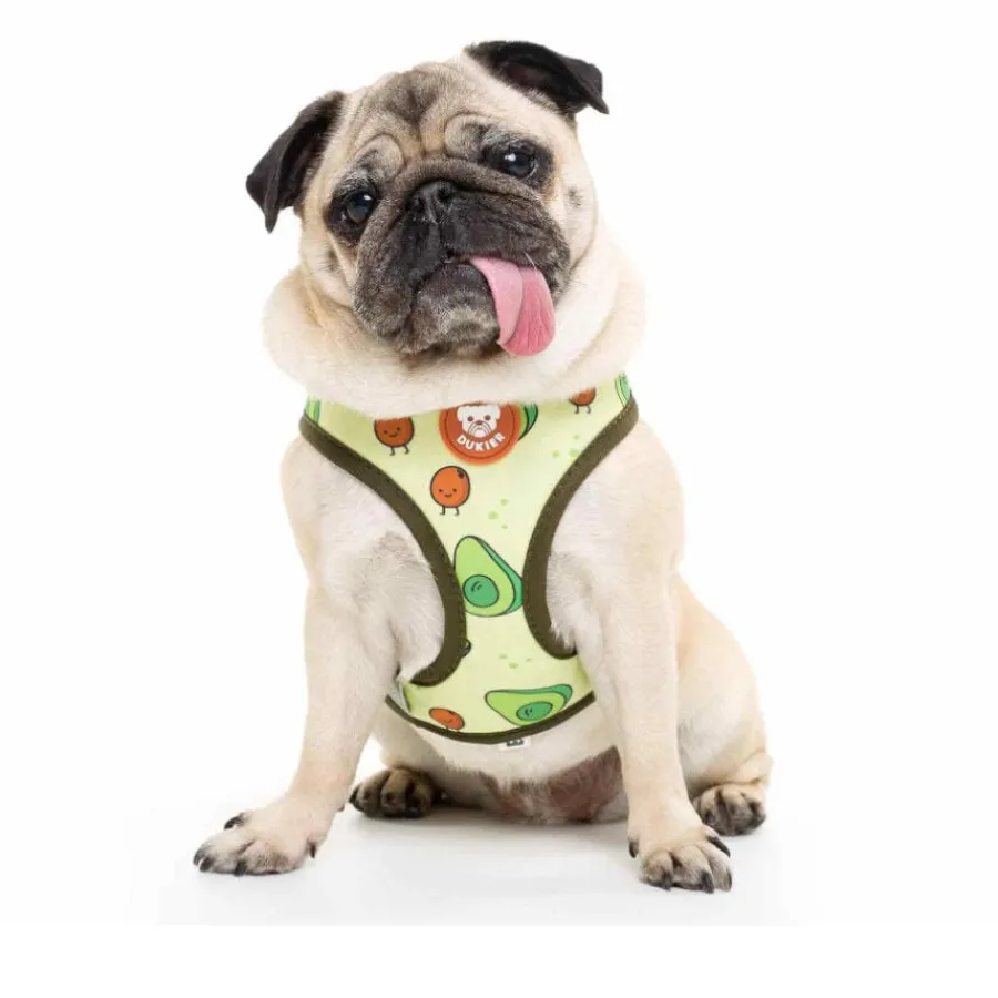 Dukier Avocado Arnés Reversible Estampado Aguacate para perros Best